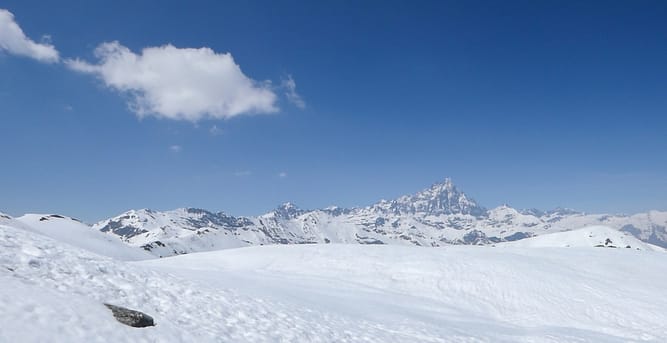 Testa di Garitta Nuova, 2385 m, da Pian Muné – Valle Po con le ciaspole